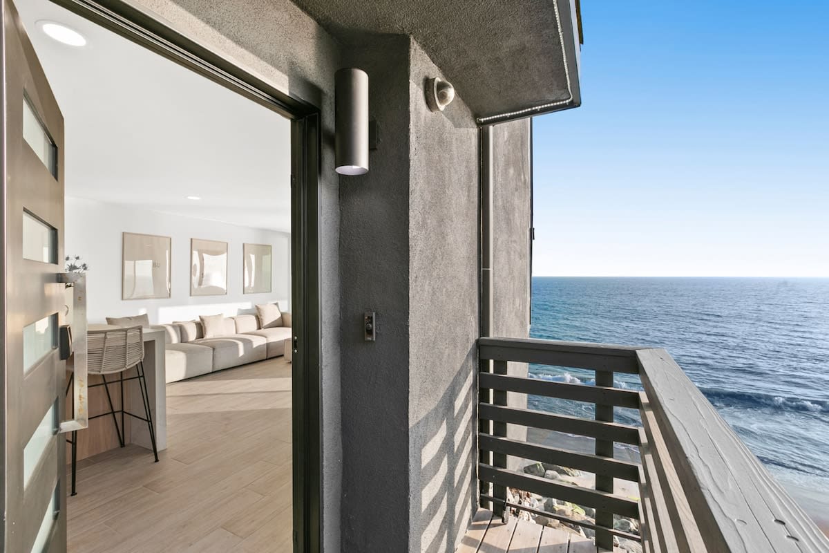 Safe secure entrance with a view