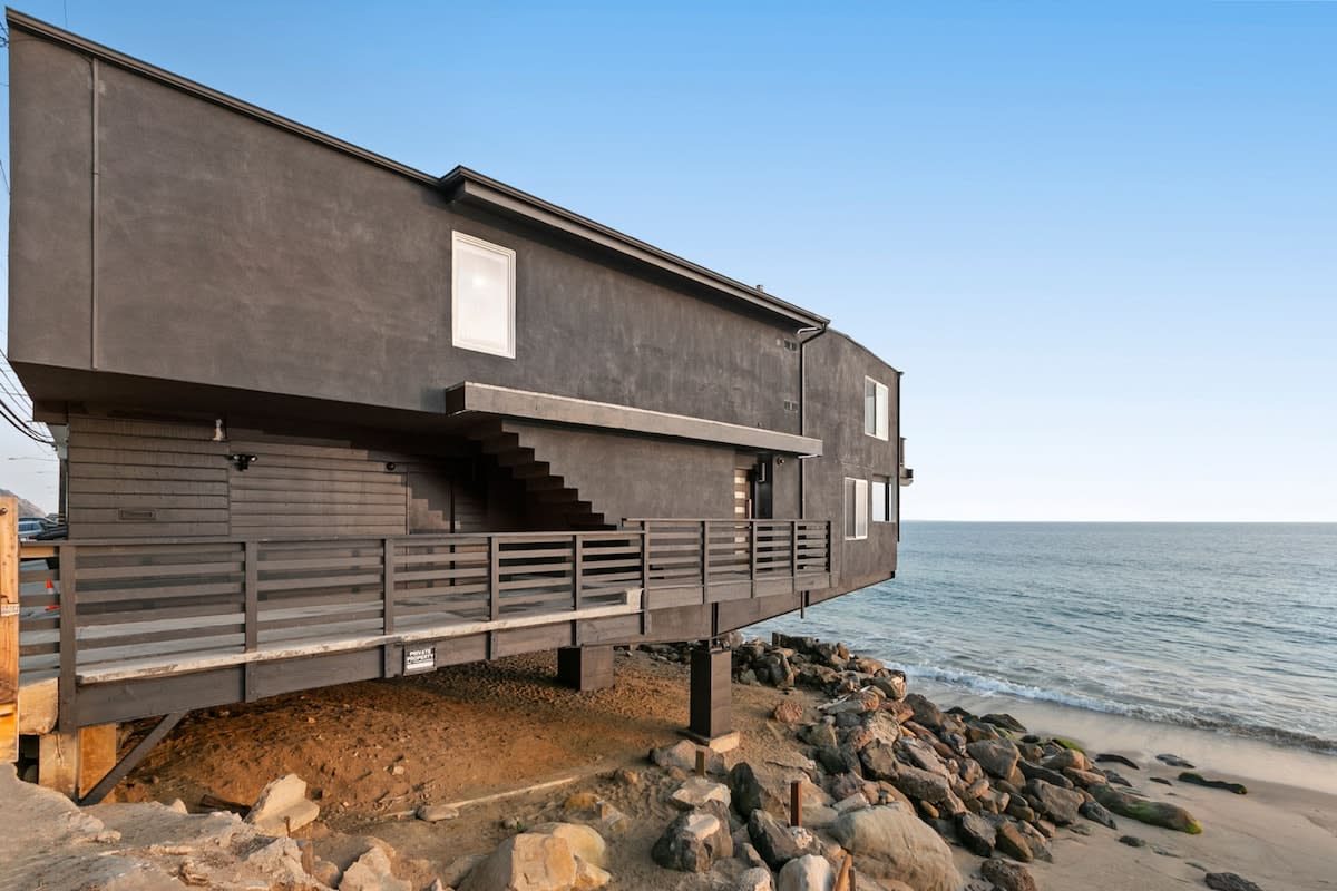 House is right over the beach