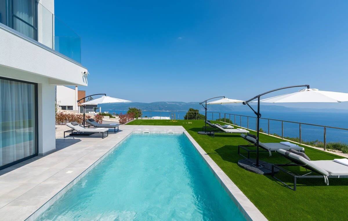 Villa Atrium with heated pool, sea view & jacuzzi — Ripenda Kosi, Istria County — vacation rental