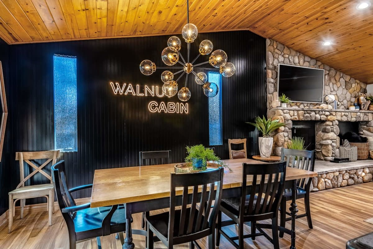 Upscale Walnut Cabin w/ Game Room & Hot Tub