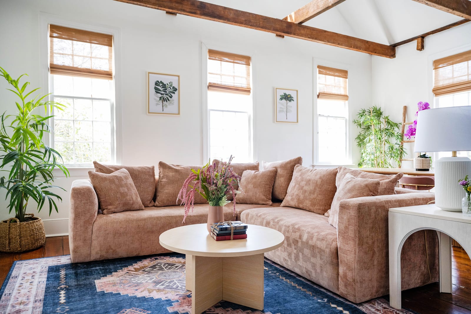 The living room allows for plenty of relaxation space for your group
