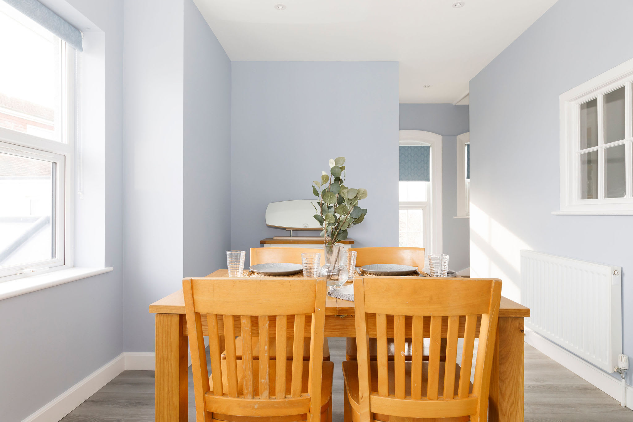 Our dining table has space for 4