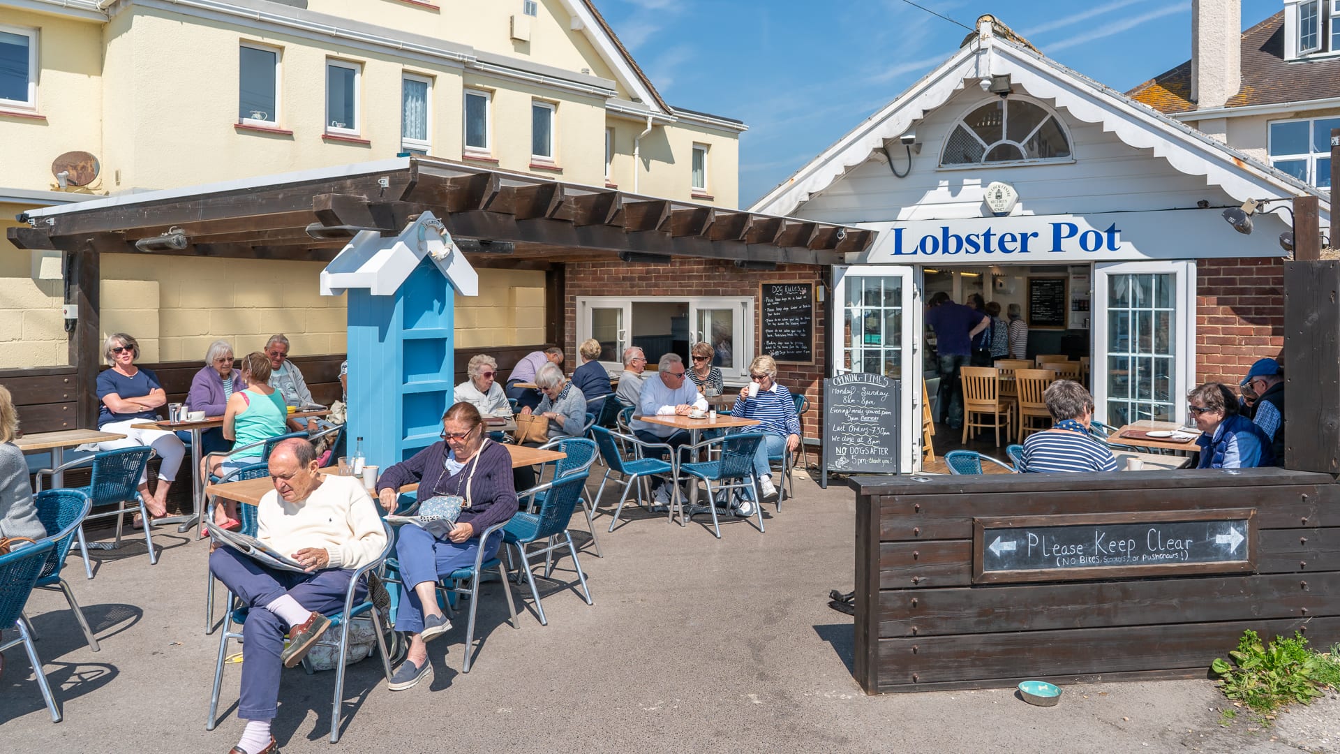 The famous lobster pot, don't worry they close at 7pm so you won't be disturbed