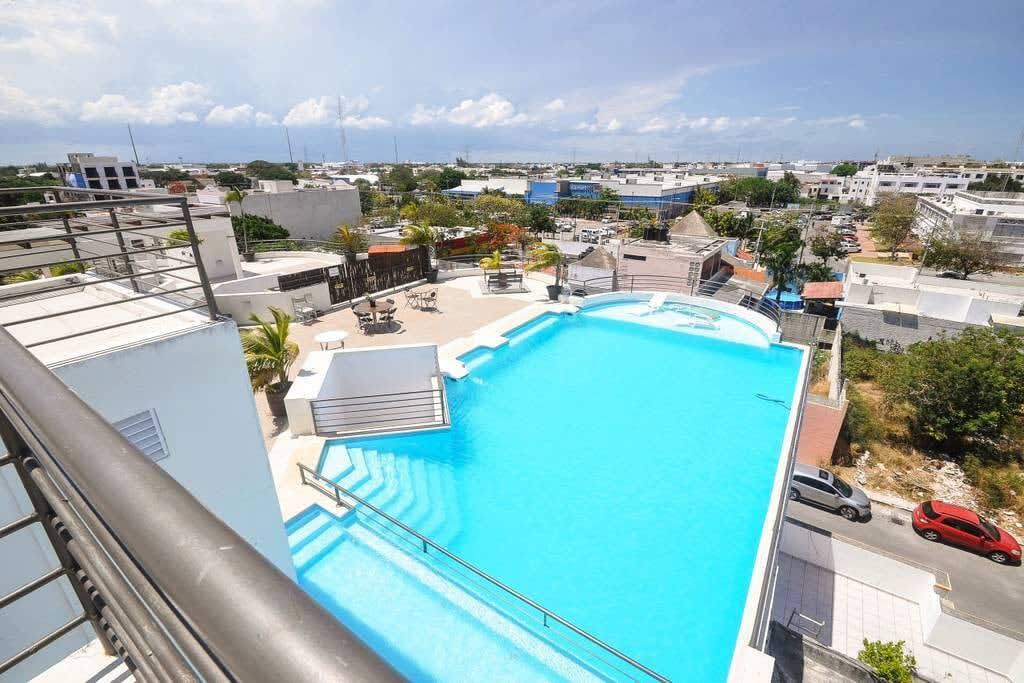 Rooftop Pool | Balcony | 3 blocks to 5th Avenue — Playa del Carmen, Quintana Roo — vacation rental