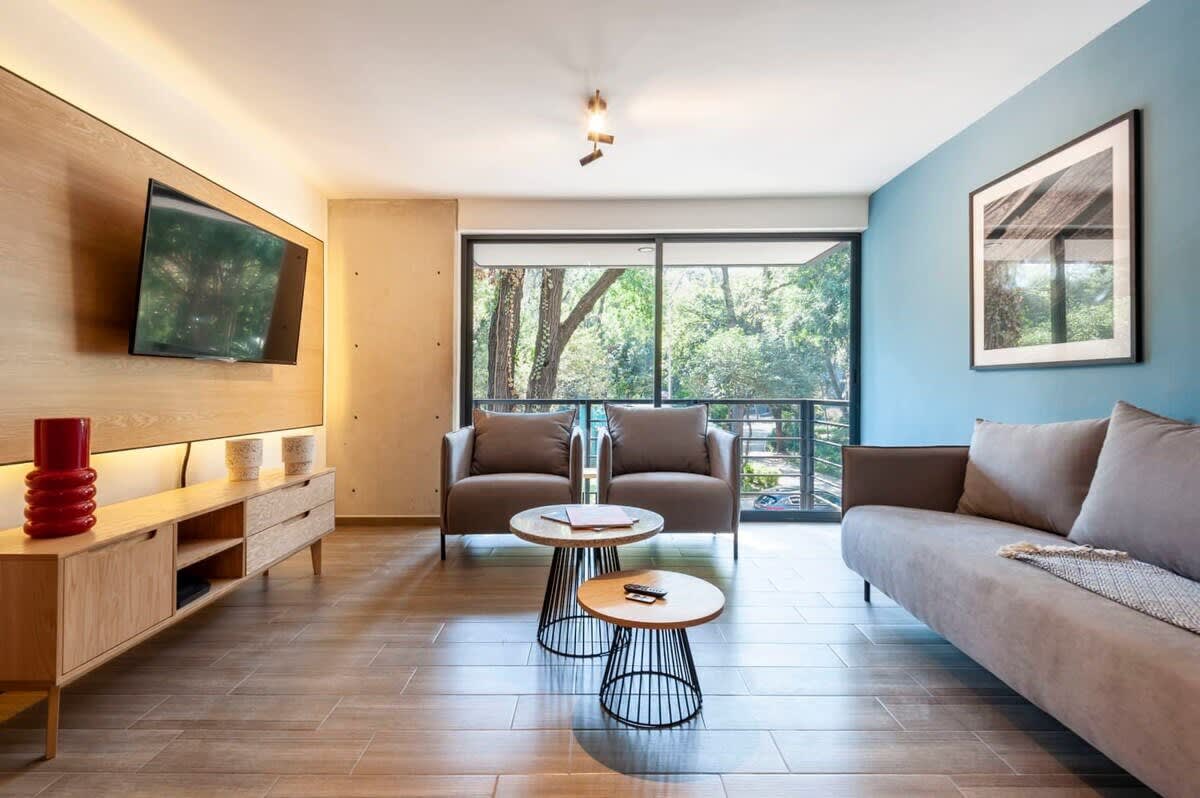 Gorgeous Terrace View Apartment - Elevator, Wifi, Patio - Mexikóváros