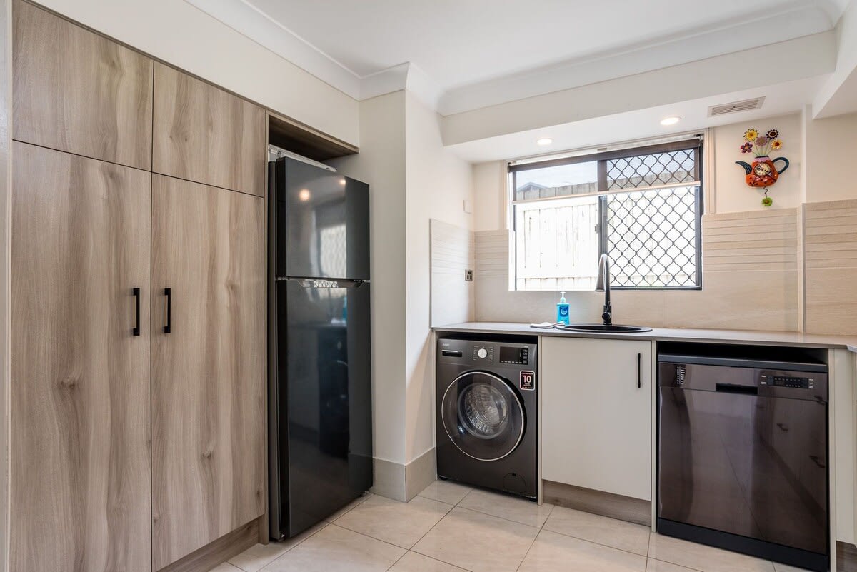 Kitchen and laundry area