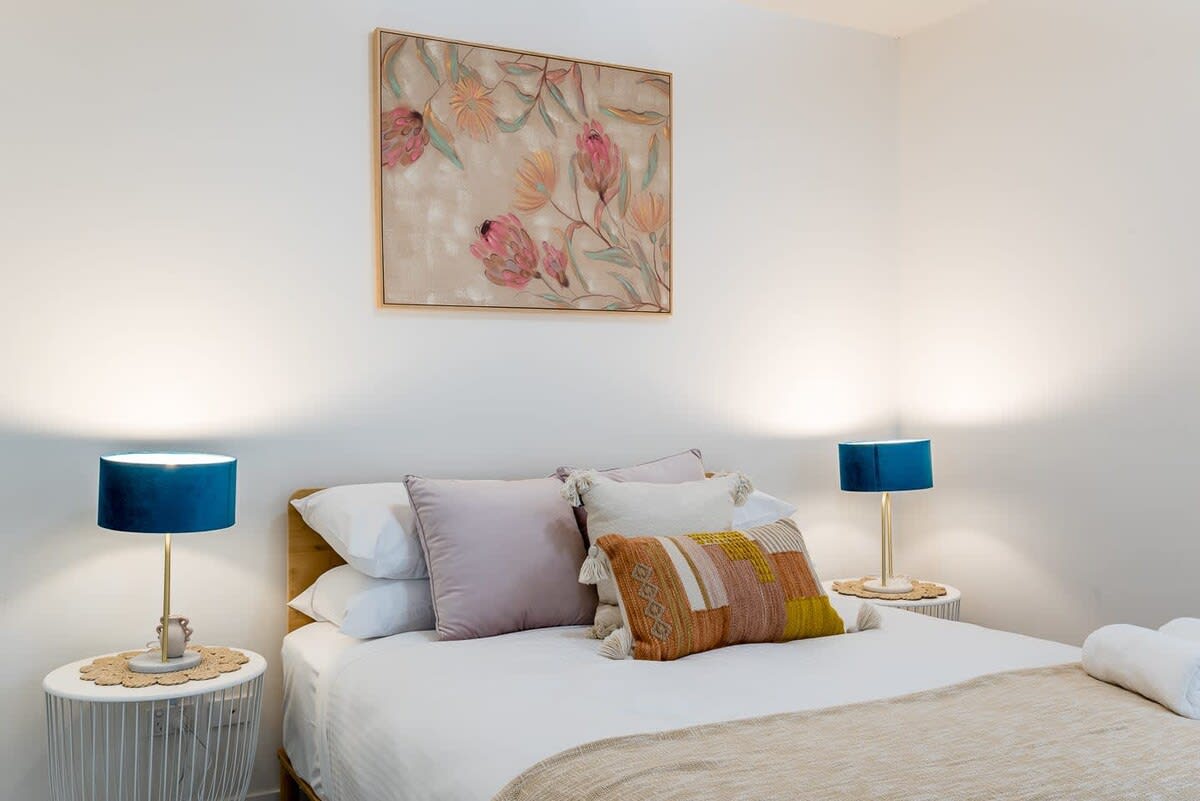 Dreamy nights start in our comfortable bedroom, your peaceful retreat for restful sleep.