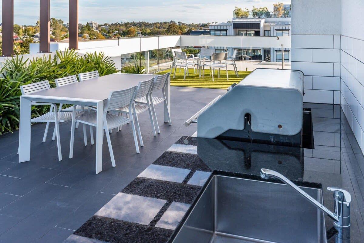 Rooftop and BBQ station