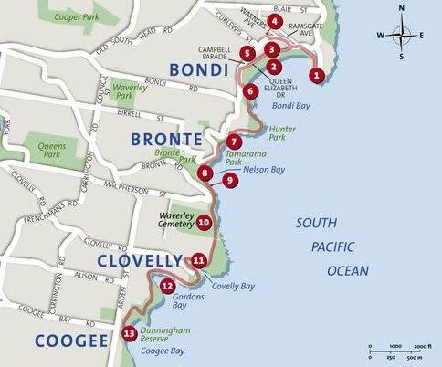 World Famous Coogee to Bondi Coastal Walk