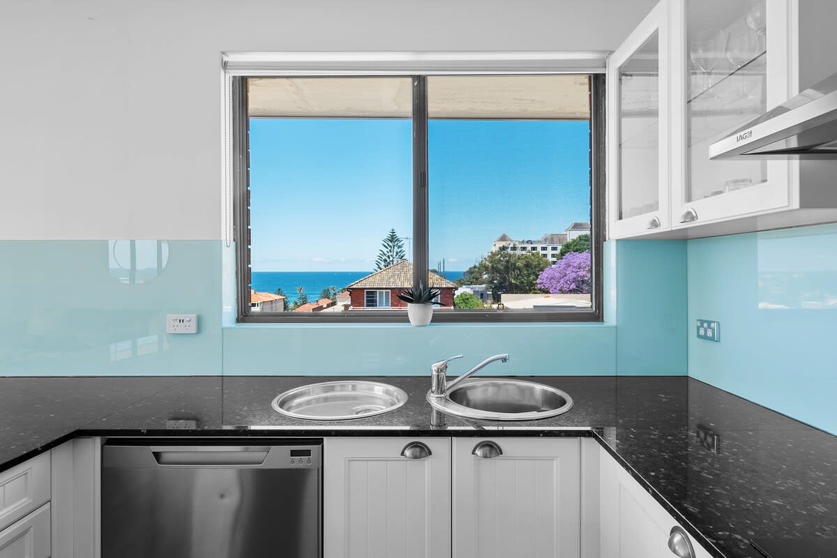 Kitchen with views 