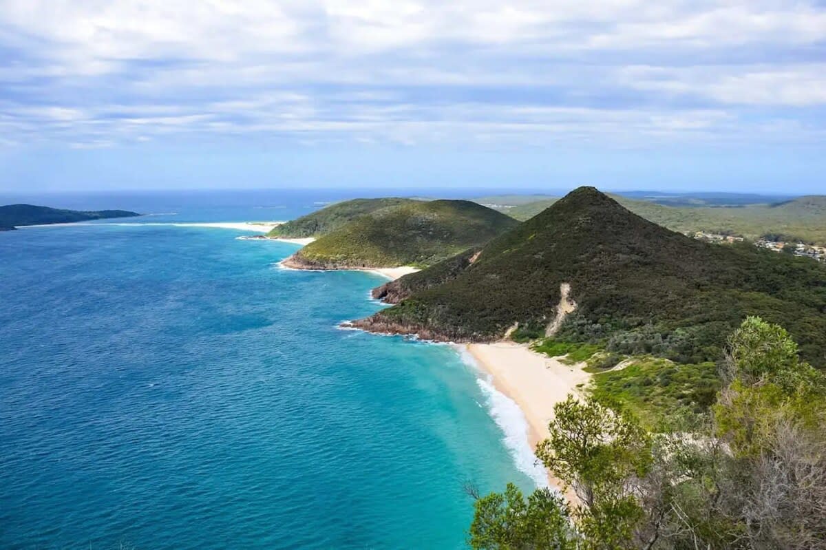 View from the top of Tomaree Mountain