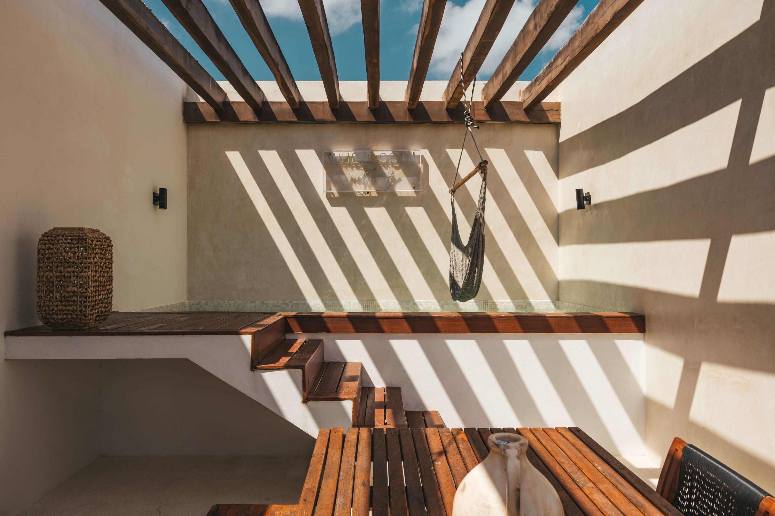 First floor terrace / seating & dining area, grill, plunge pool.