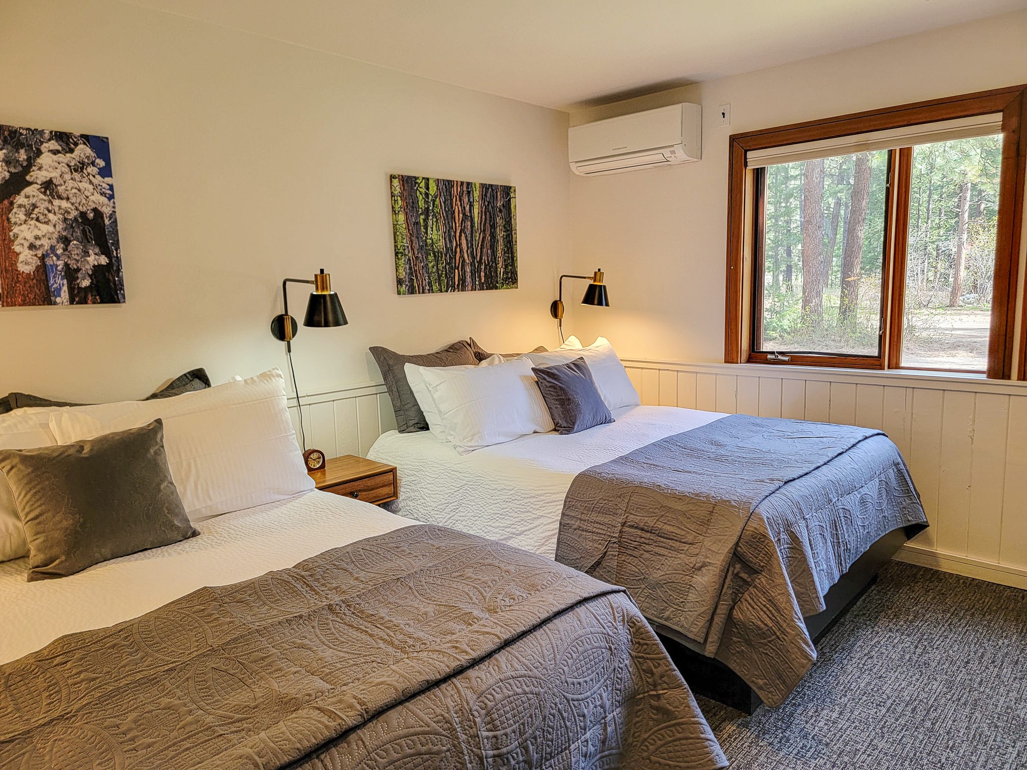 Fir - double queen bedroom at The Inn At Mazama — Mazama, WA — vacation rental