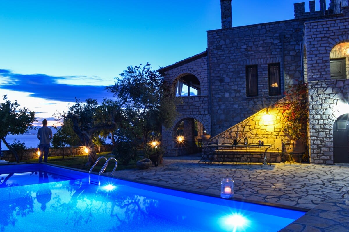 Majestic Chateau - Spectacular Seascapes & Pool — Kalamata, Messina — vacation rental