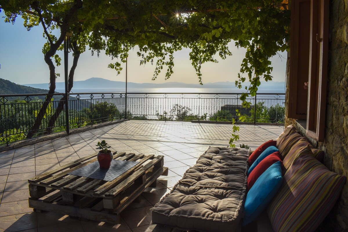 Coastal Stone Residence with Spectacular Scenery — Kalamata, Kitries, Peloponnisos Dytiki Ellada ke Ionio — vacation rental