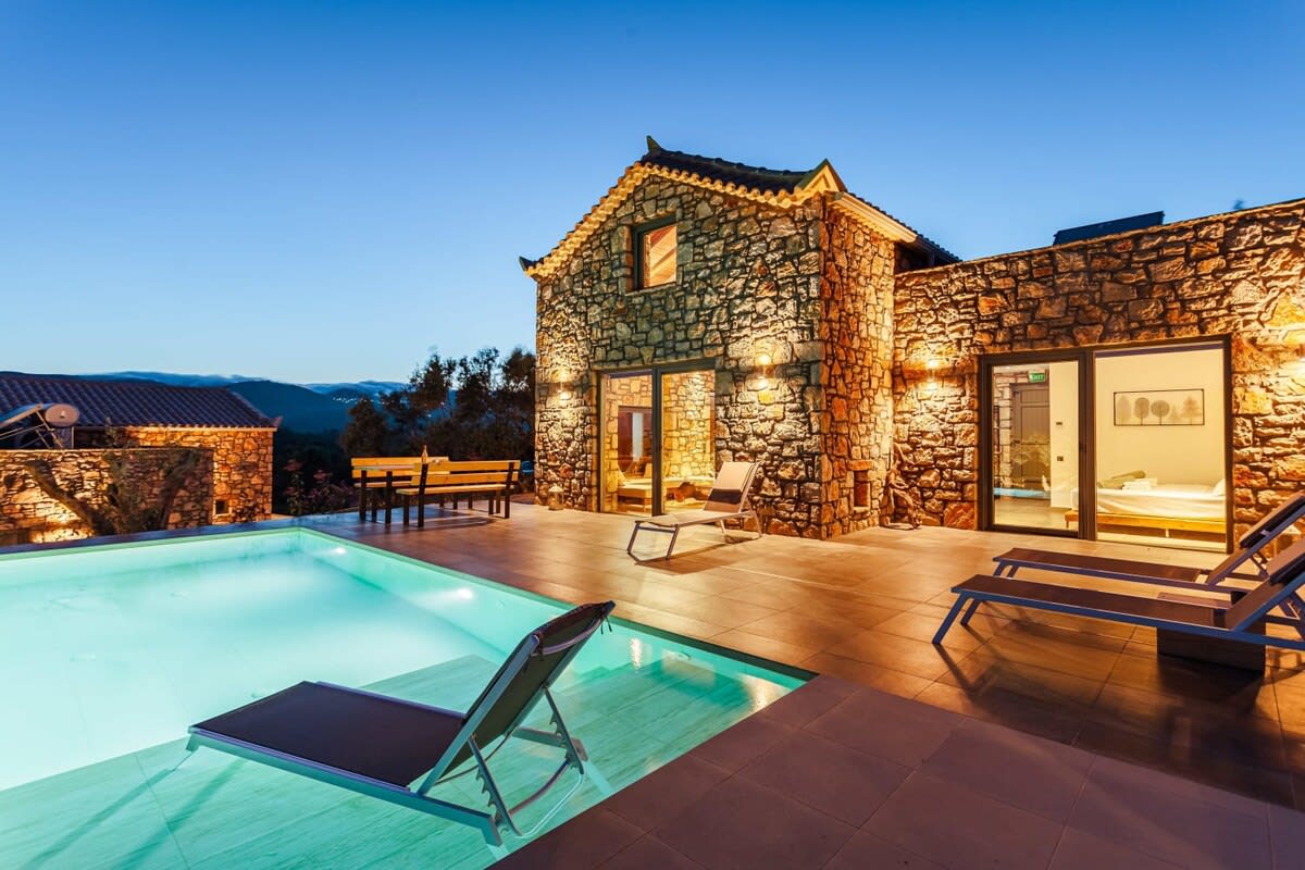 Gerakada Luxury Private Pool Villa-Up to 10 guests — Koroni, Peloponnese — vacation rental