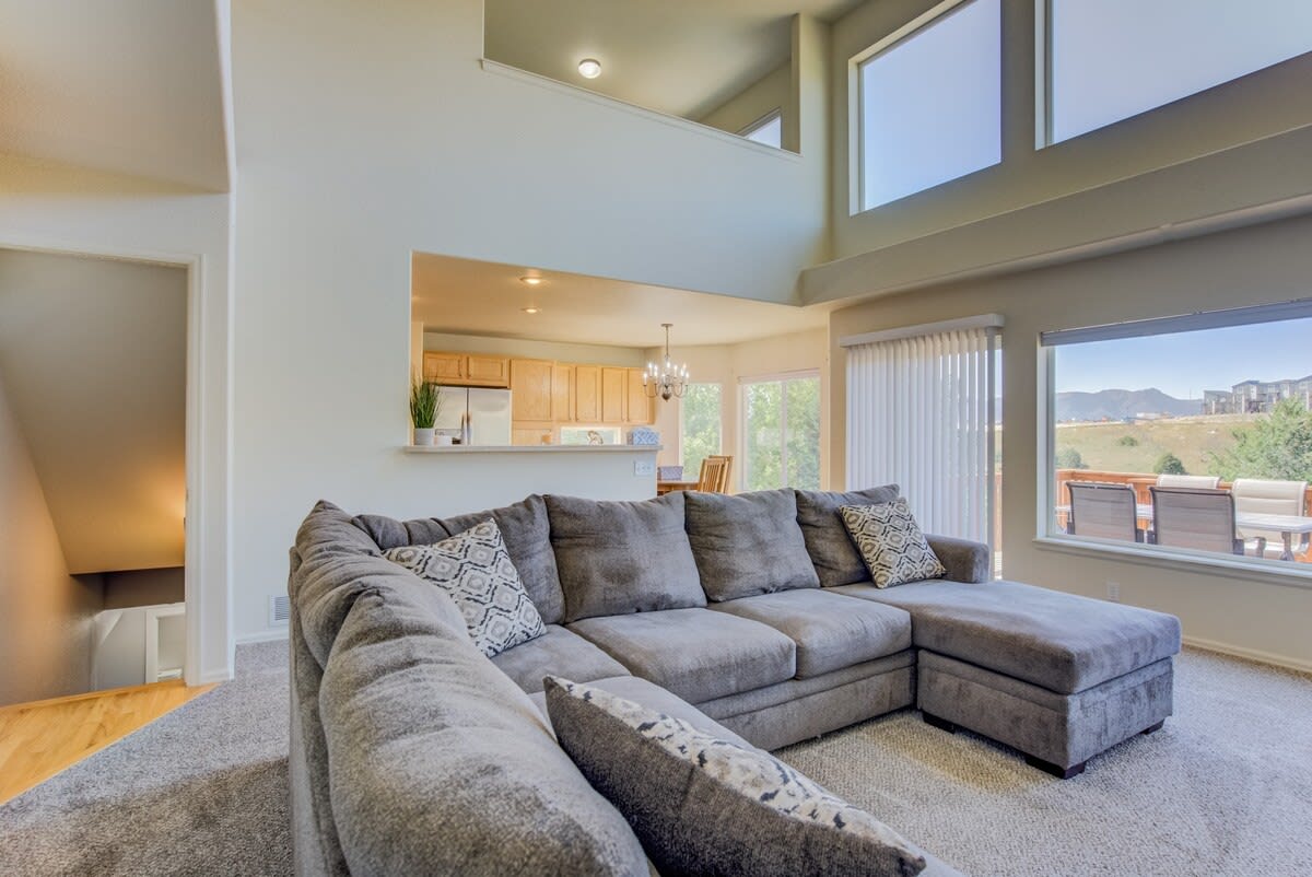 Mountain view deck HotTub Theater in BridlePass CO 3