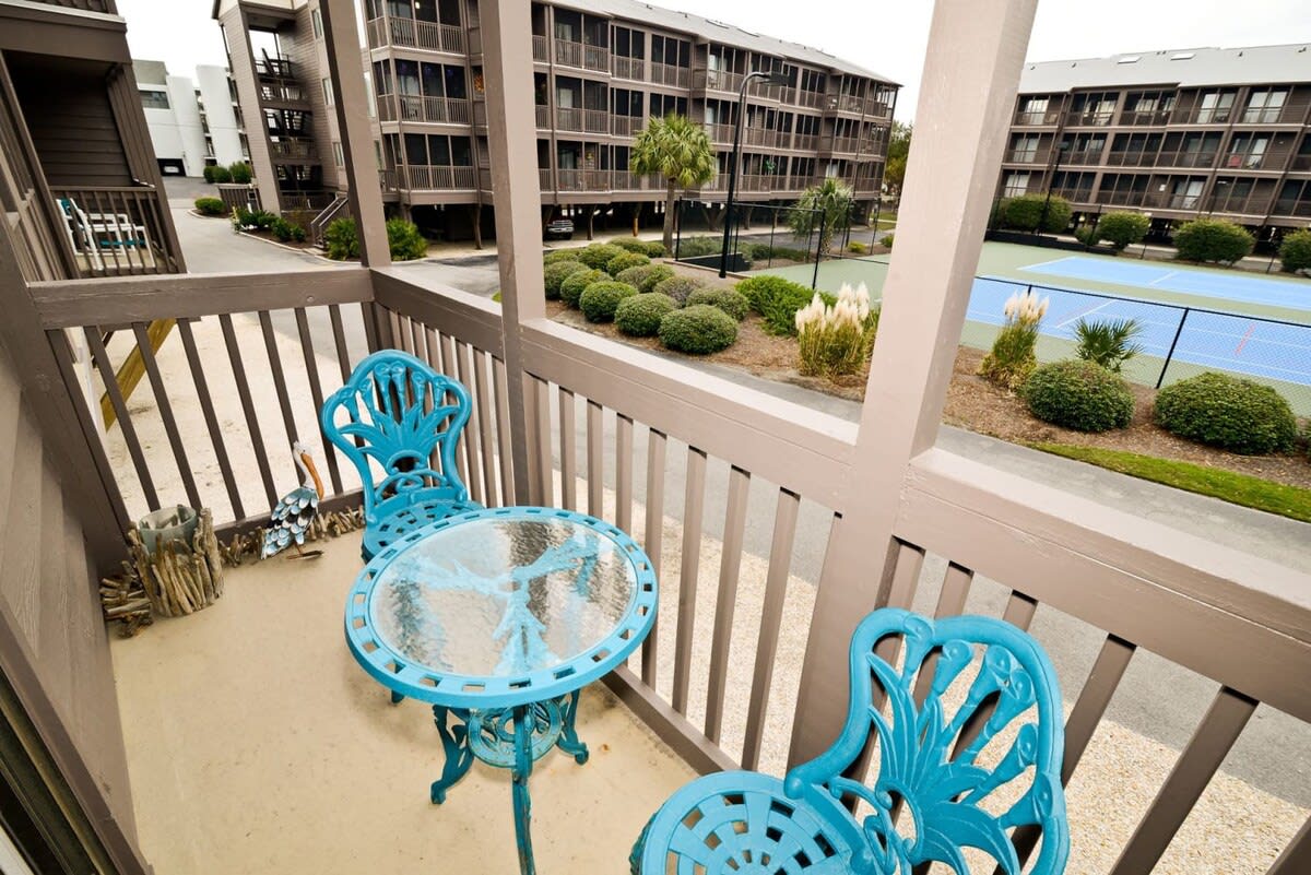 2 Balconies Half a Block to the Beach