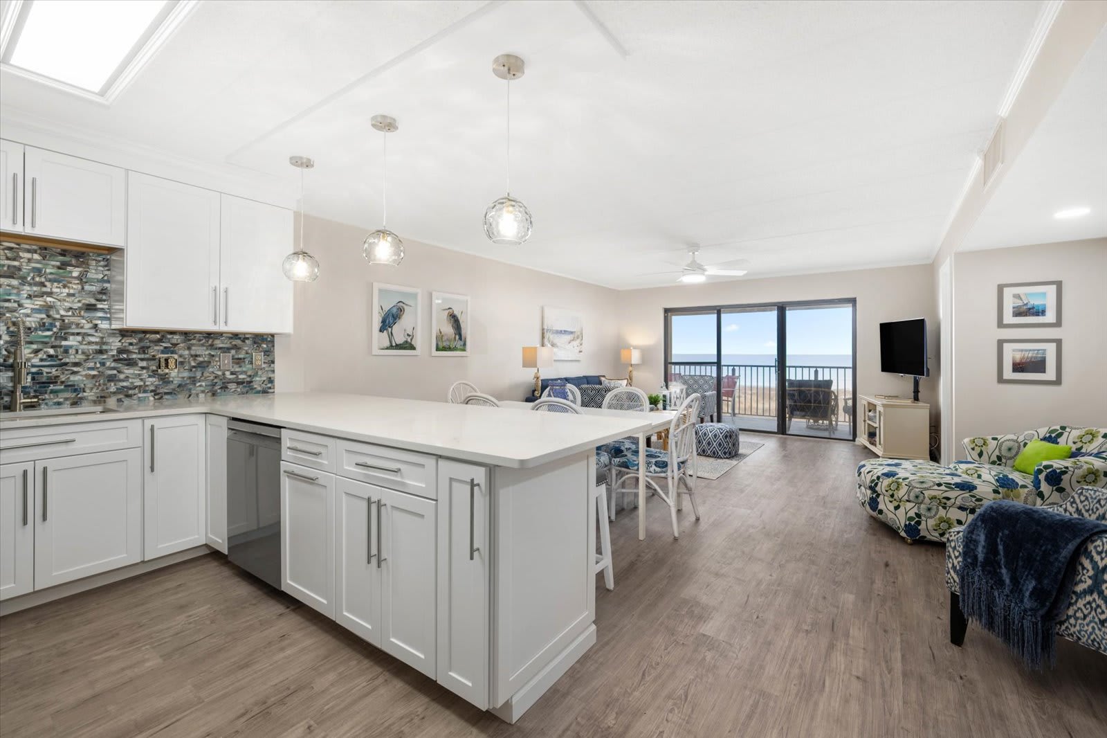 Nicely Renovated Three Bedroom Oceanfront Condo