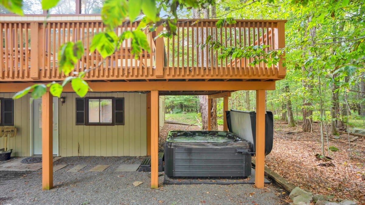 Raised A Frame Chalet | Big Bass Lake | Hot Tub