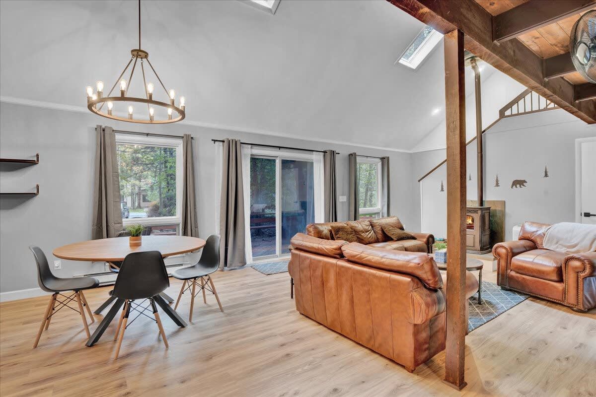Woodland Modern Retreat | Pocono Pines | Fire Pit