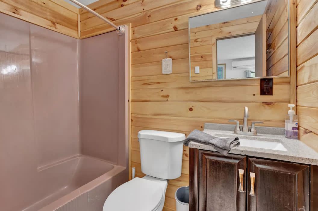 Secluded Stream Front Log Cabin | HotTub | FirePit