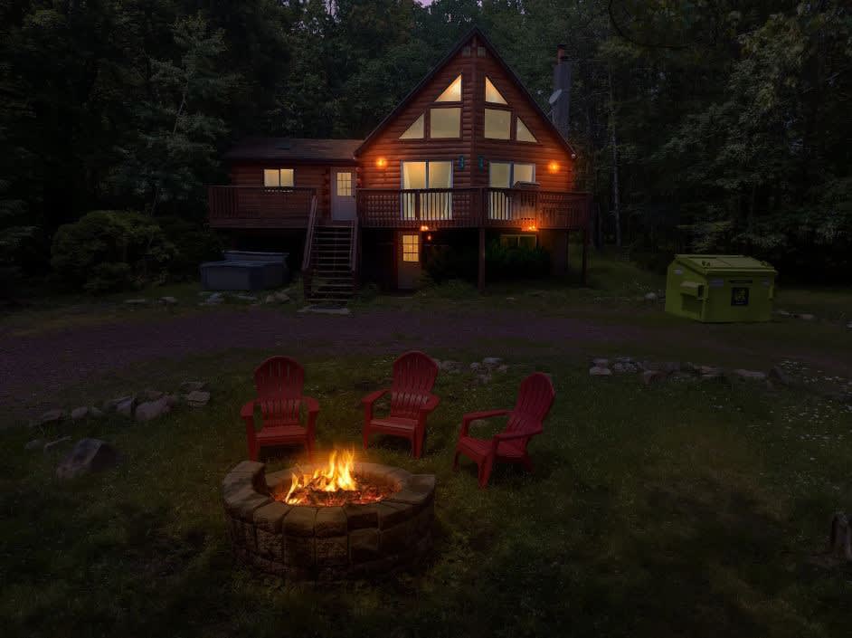 Secluded Stream Front Log Cabin | HotTub | FirePit