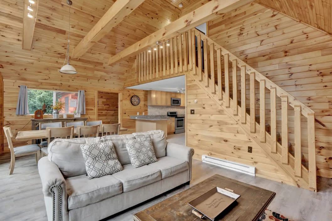 Secluded Stream Front Log Cabin | HotTub | FirePit