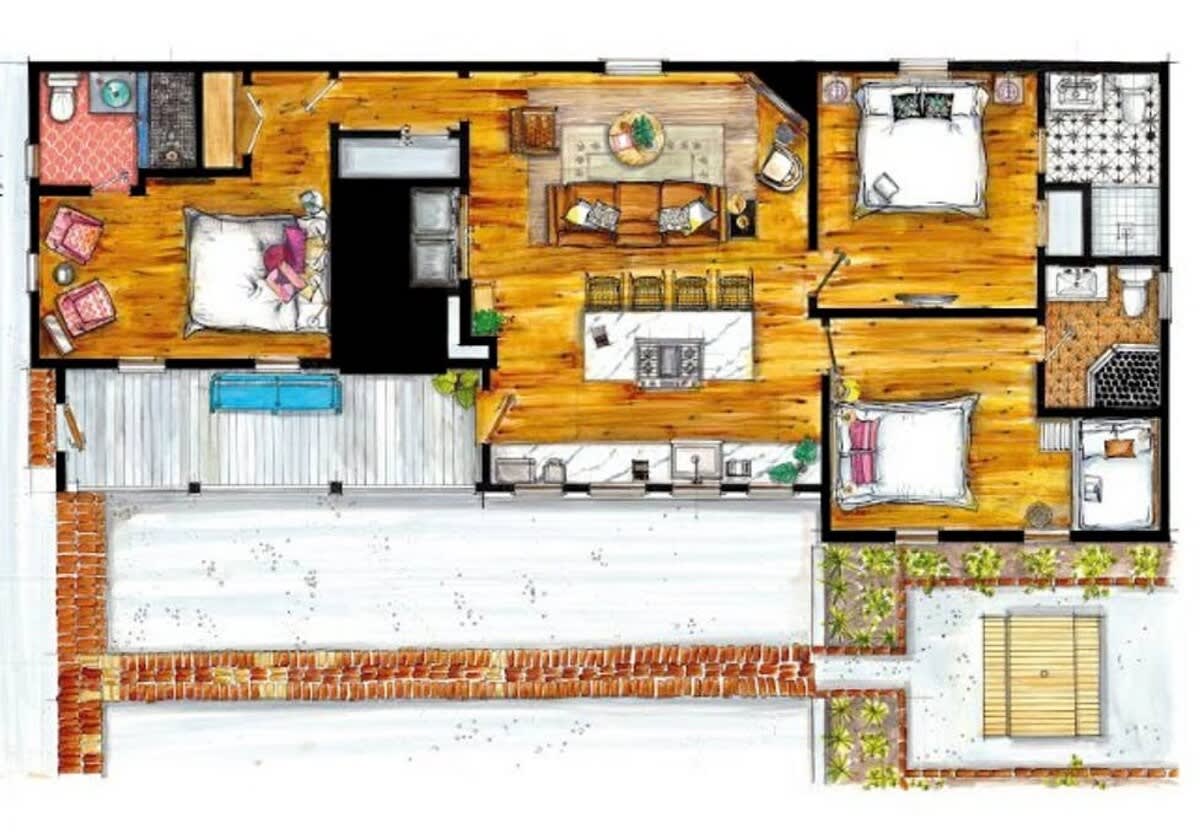 Floor Plan (Hand Drawn!)