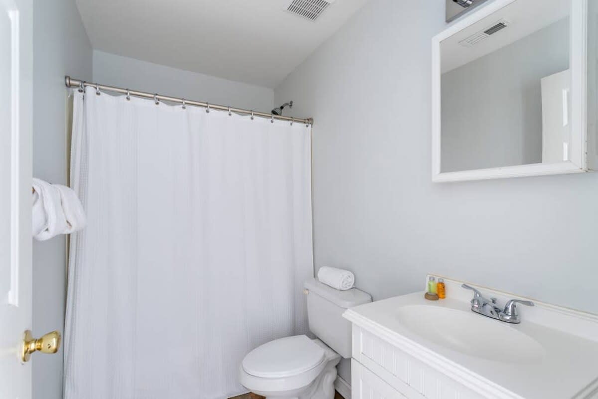 Bathroom #1 with a shower/tub combo