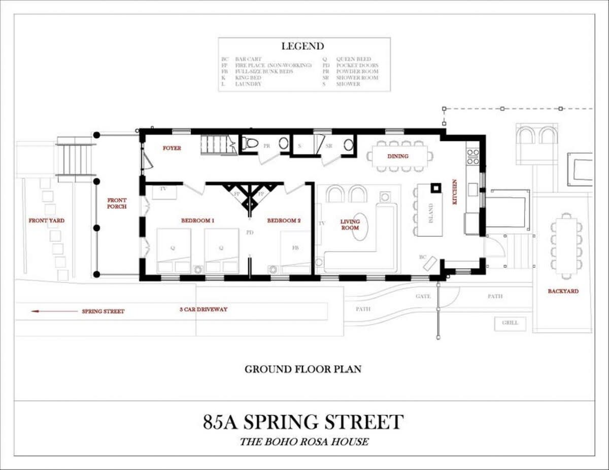 Floor Plan of First Floor, Main House