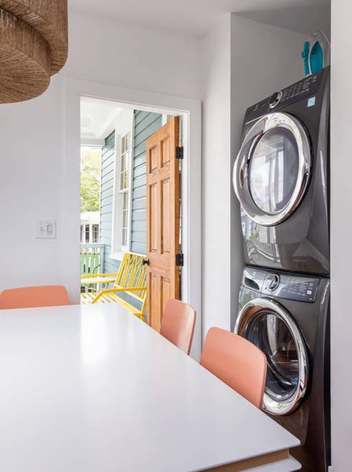 High end Washer and dryer with Steam Capabilities to get those wrinkles out!