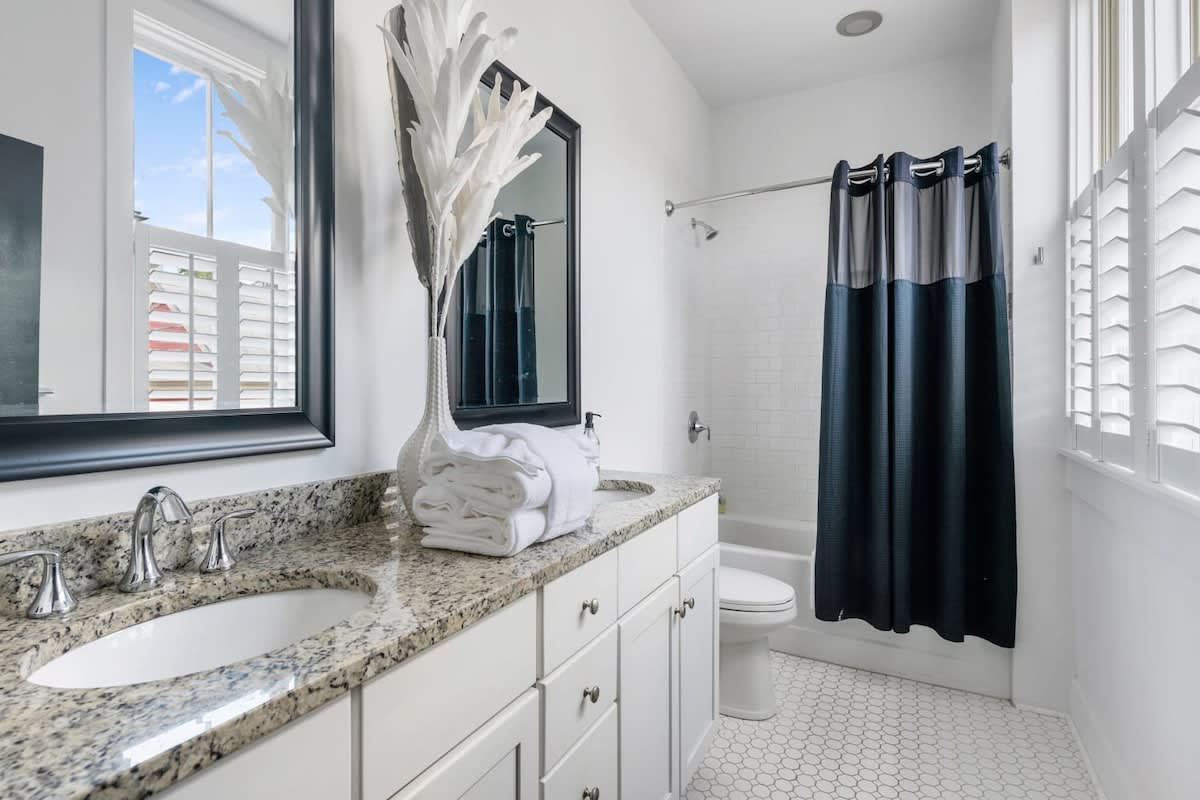 Bathroom #2 with a shower/tub combo