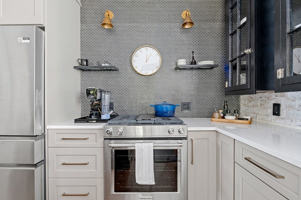 Fully stocked kitchen