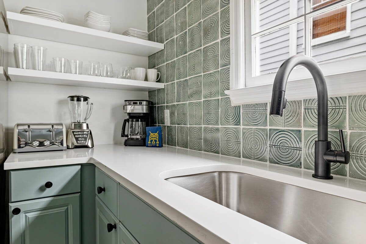 Fully stocked kitchen