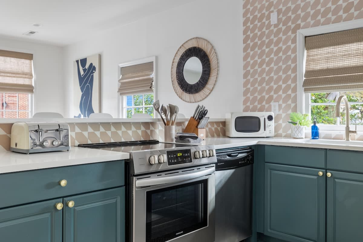 Fully stocked kitchen