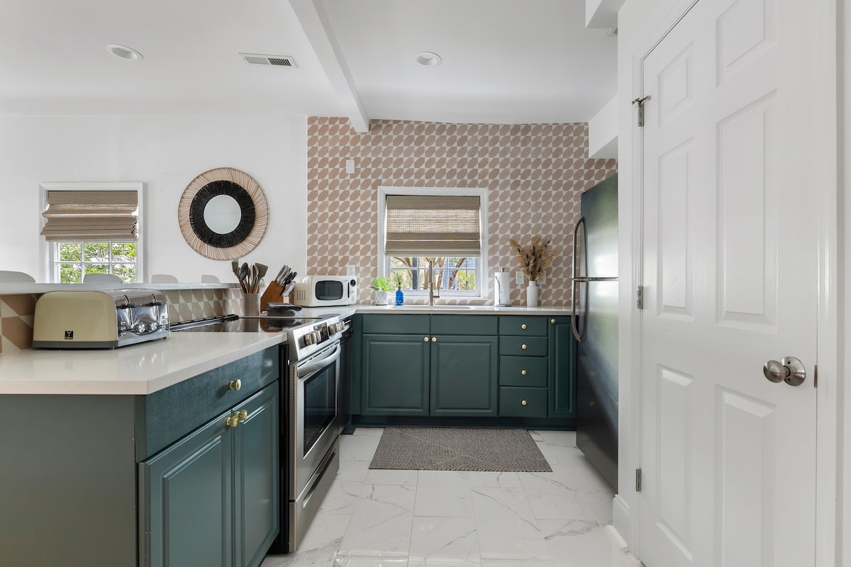 Fully stocked kitchen