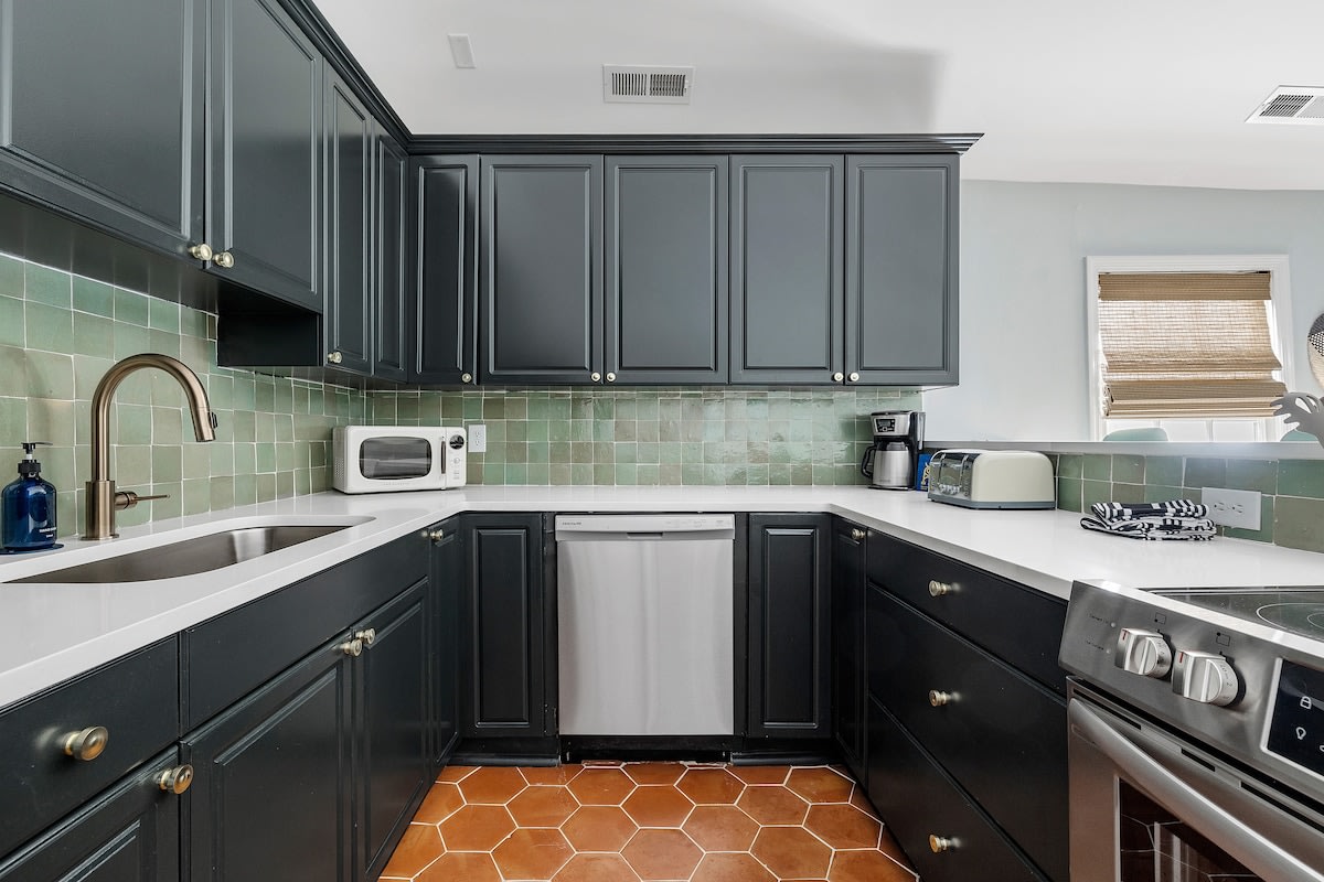 Fully stocked kitchen