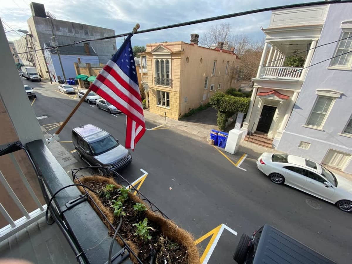 View from the porch looking onto Society Street :)