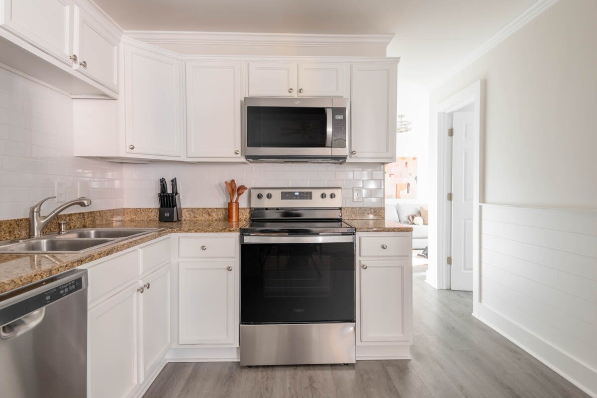 Fully stocked kitchen