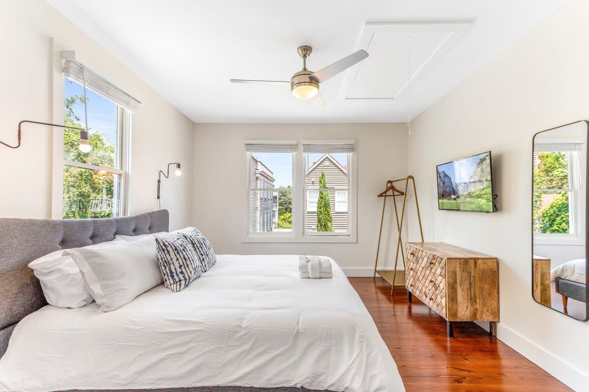 Bedroom #3 with a King Bed, Ensuite and Smart TV