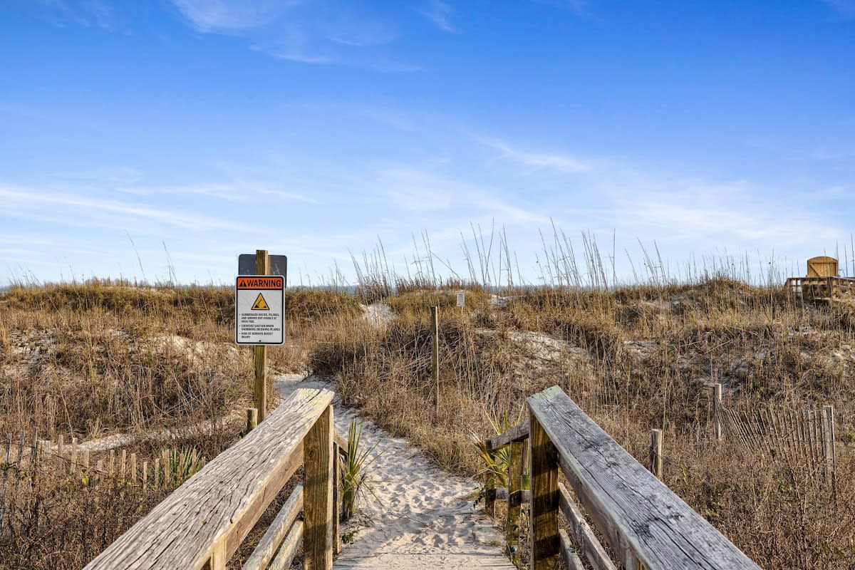 Beach entry just down the street