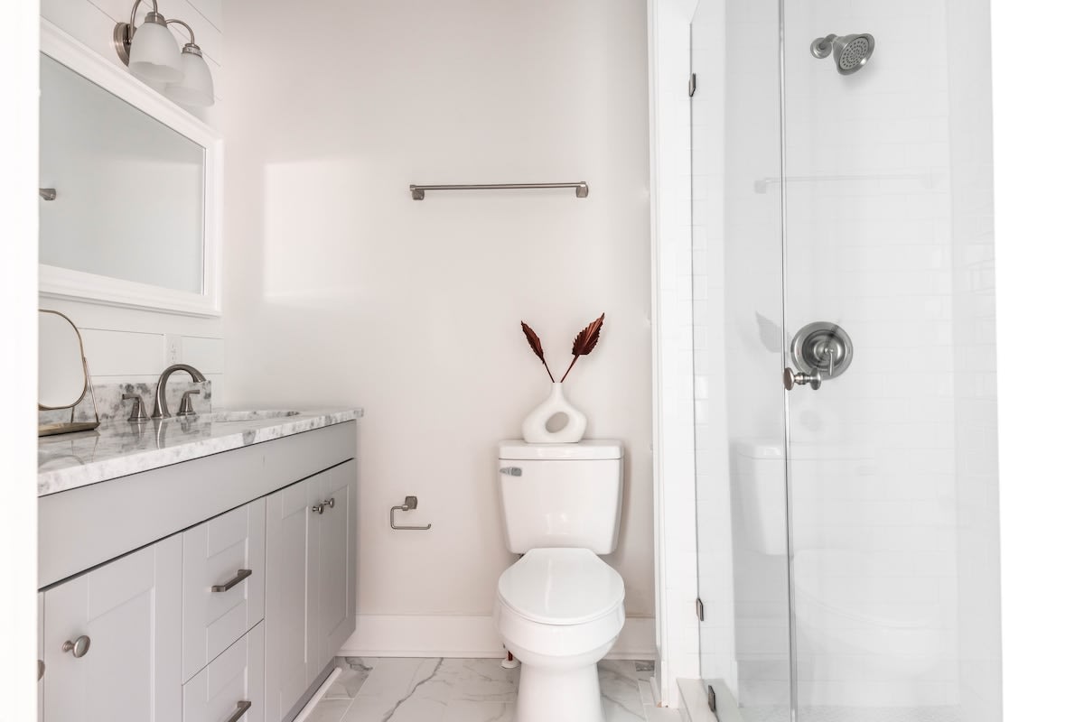 Bathroom #1 with a walk-in shower 