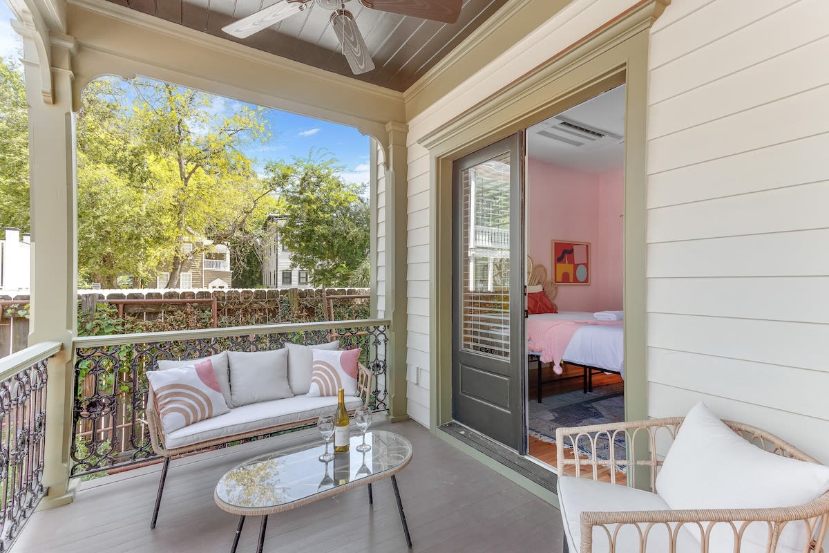 Beautiful outdoor patio right off the bedroom to enjoy. 