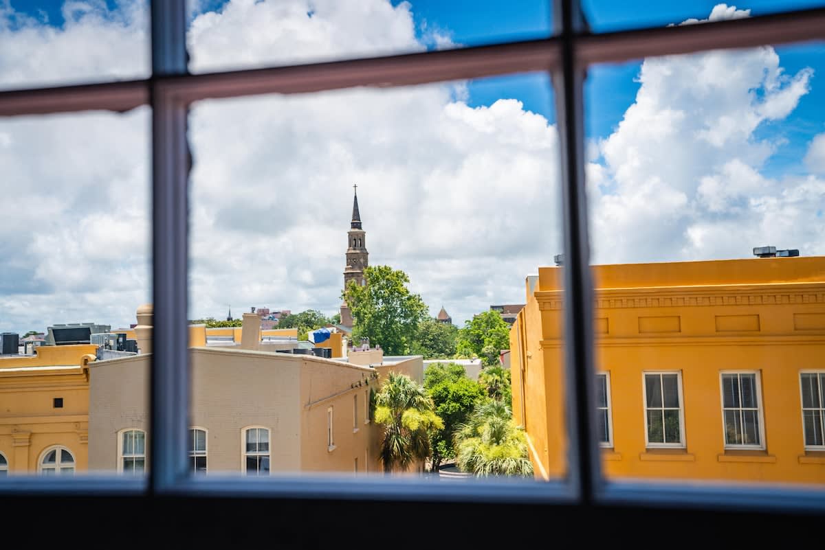 Beautiful views of the French Quarter from the rental! 