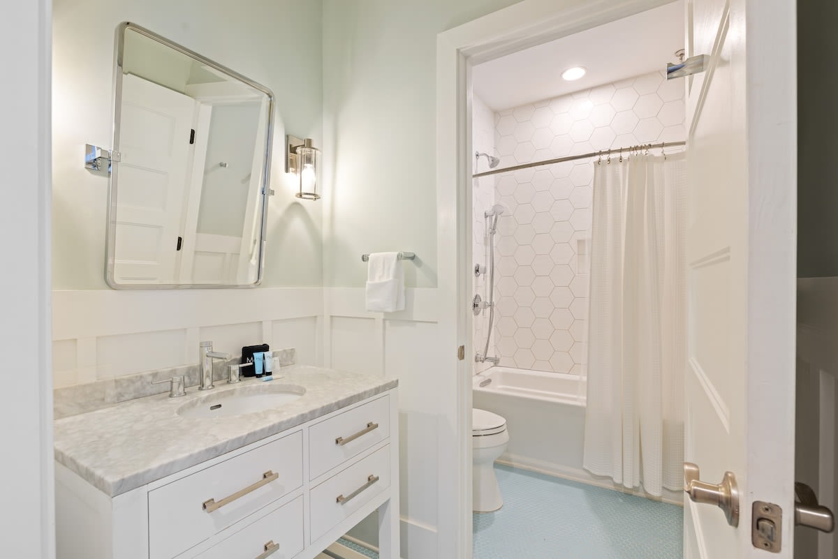 Bathroom #1 with shower/tub combo