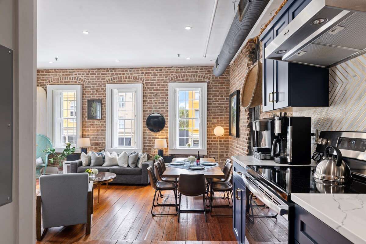 Dining space off the living room