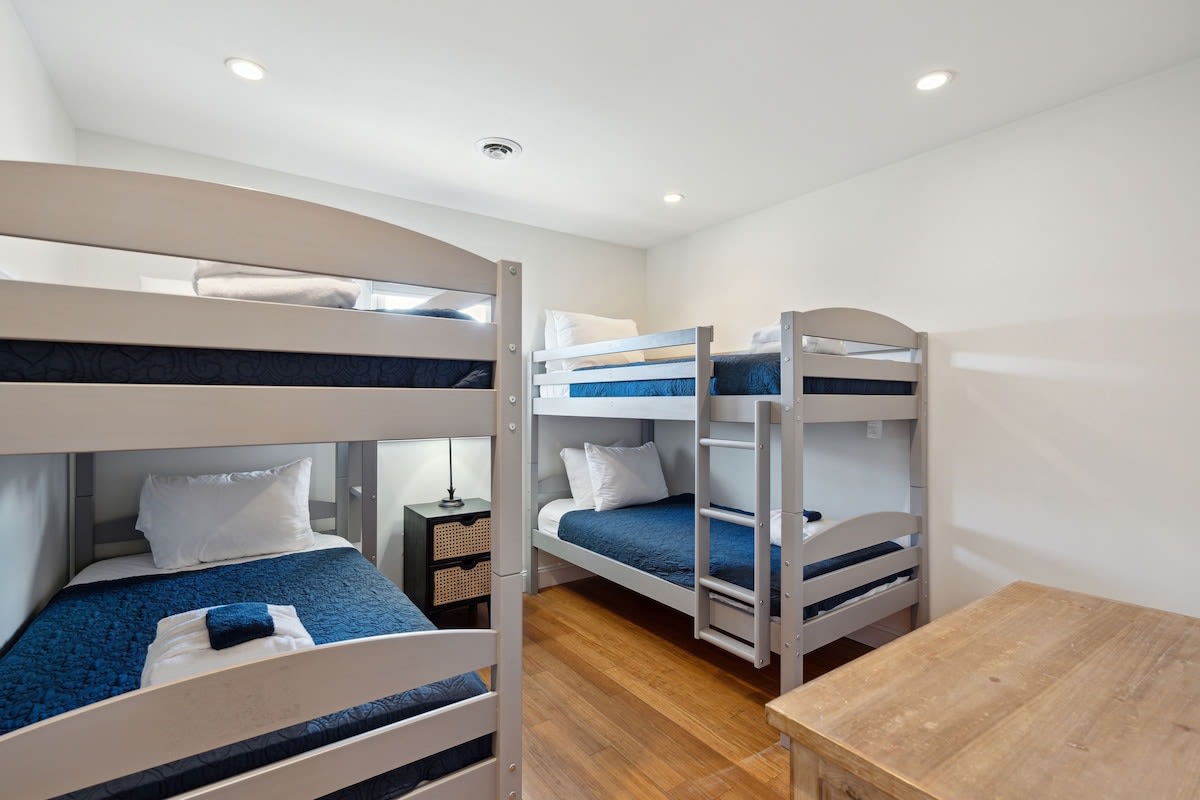 Bedroom #3: Two Twin Bunk Beds (4 Twin Beds)