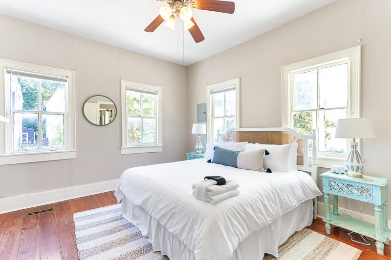 Bedroom #2 with a King bed and Smart TV