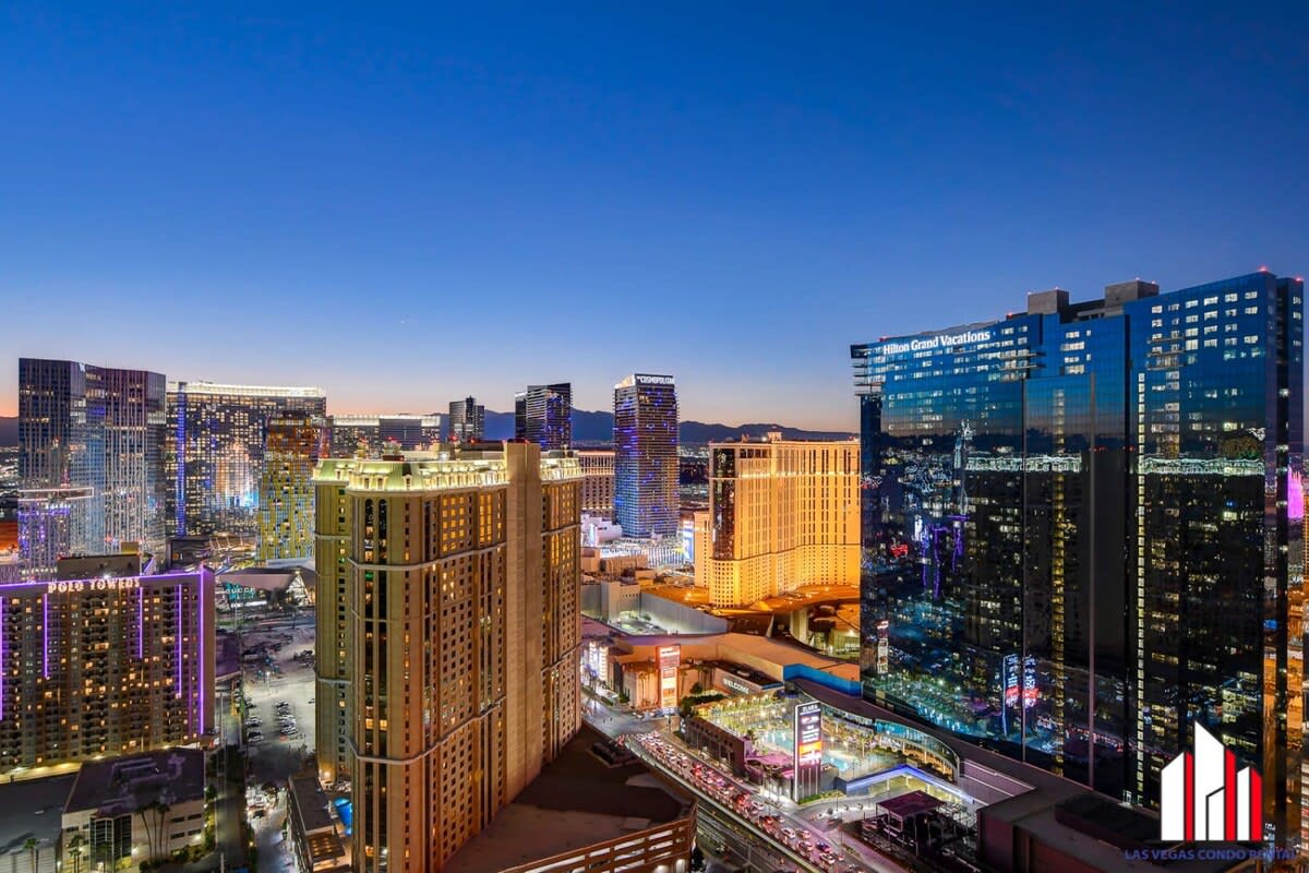 MGM Signature-36-705 F1 Track & Strip View Balcony — Las Vegas, NV — vacation rental